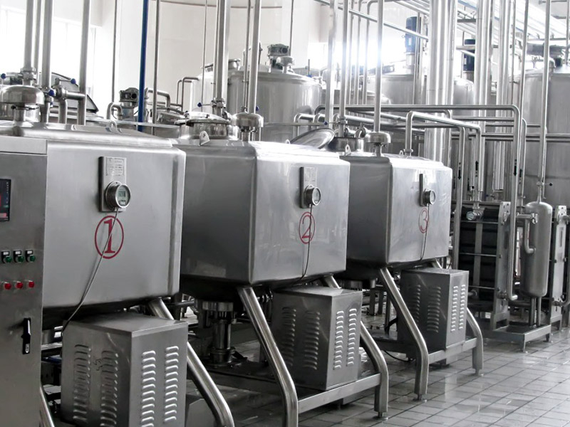 Línea de producción de bebidas con leche