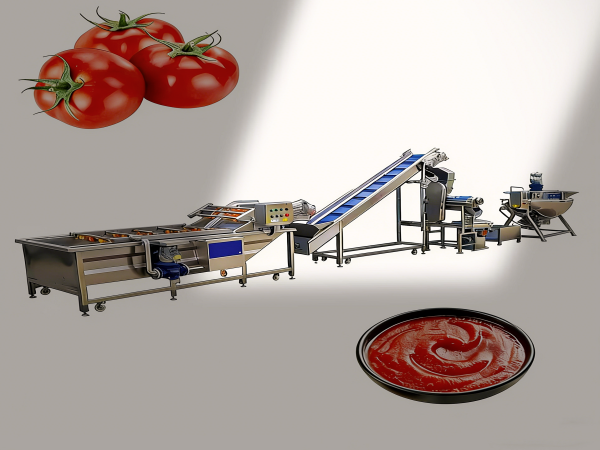 Características y ventajas de la línea de producción de procesamiento de pasta de tomate.