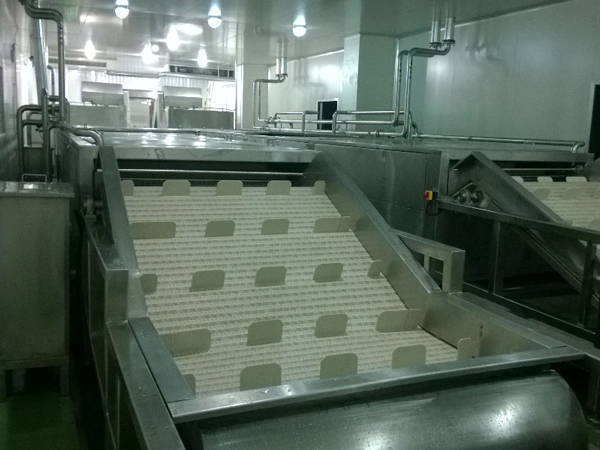 Máquina de enfriamiento de la pasteurización de baño de agua
