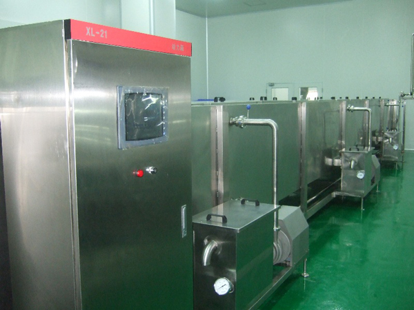 Pasteurización tipo pulverización y túnel de enfriamiento
