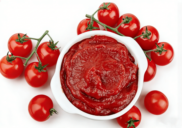 Proceso de procesamiento de la línea de producción de pasta de tomate